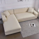 Fotos da Capa de Sofá de Canto Spandex Special Impermeável Branco Off muito bonita
