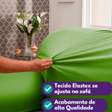 Detalhes de capa para sofá verde da Charme do Detalhe