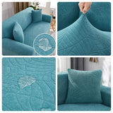 Detalhes da Capa de Sofá Impermeável Relevo Special Turquesa do Detalhe