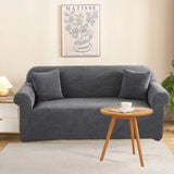 Foto da Capa de Sofá Impermeável Relevo Special Cinza Escuro da Chame do Detalhe muito bonita