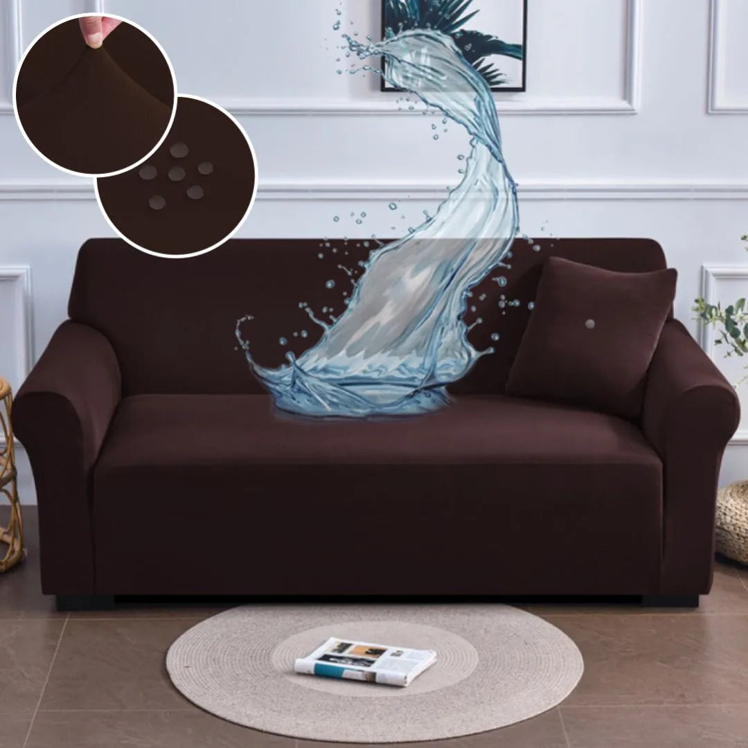 Foto da Capa de Sofá Spandex Special Impermeável Tabaco da Chame do Detalhe muito bonita