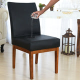 Foto vitrine capa para cadeira impermeável deluxe preta