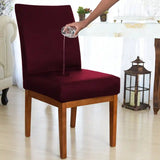 Foto vitrine capa para cadeira deluxe marsala