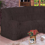 Foto de capa para sofá elasticada tabaco muito bonita