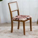 Foto vitrine capa para assento de cadeira boho