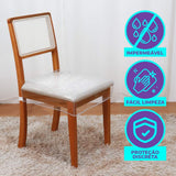 Foto da Capa para  Assento de Cadeira Impermeável Cristal muito bonita