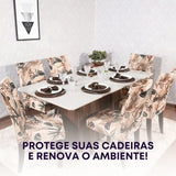 Foto vitrine capa para cadeira boho