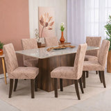 Veja detalhes lindos Capa para Cadeira Boutique Caribe Caramelo da Charme