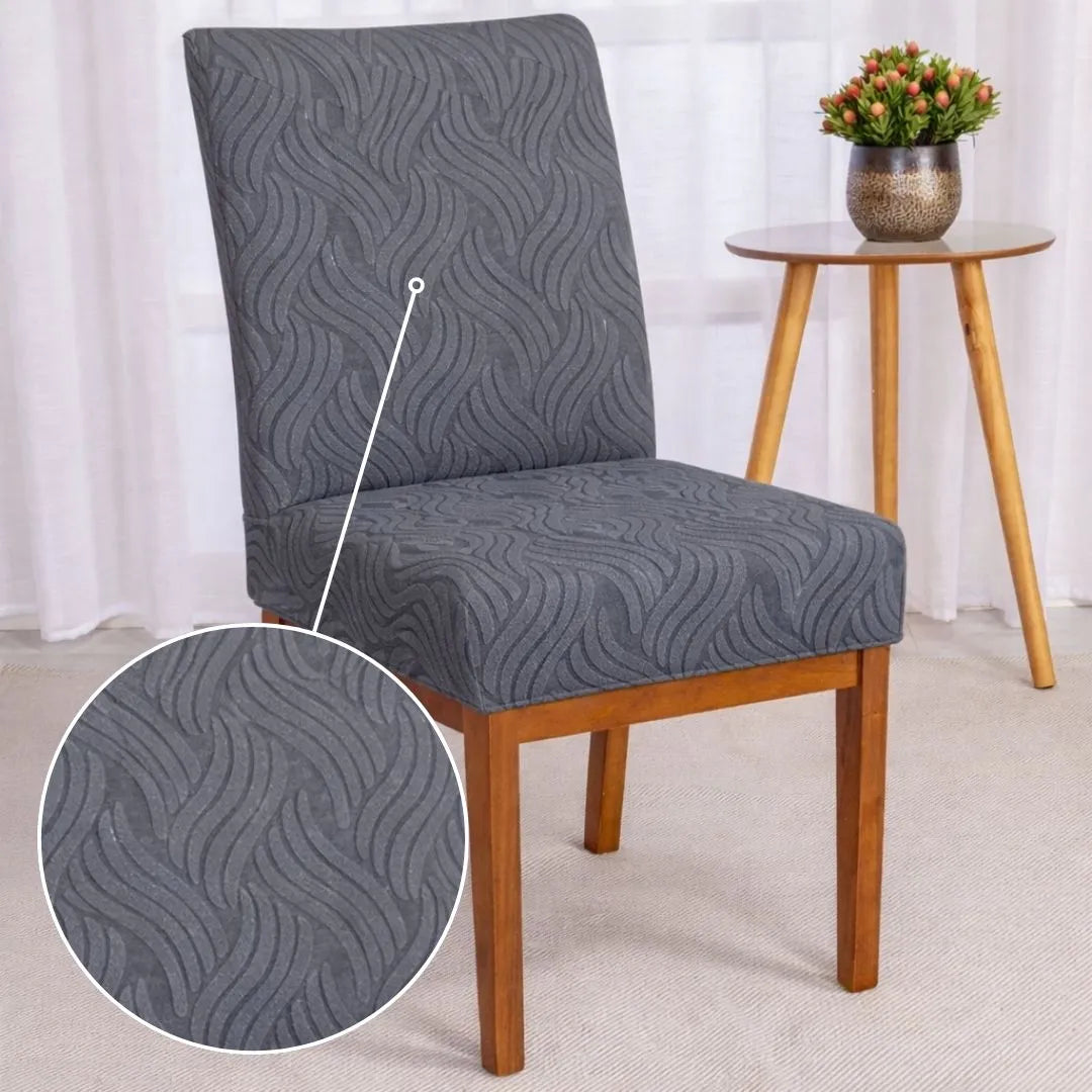Conheça a Capa para Cadeira Boutique Tejo Cinza com entrega mais rápida do Brasil