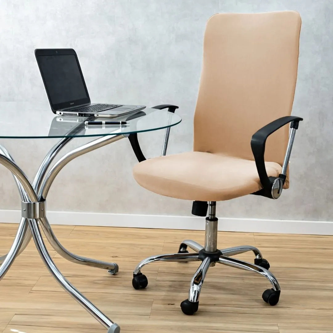 Foto vitrine capa para cadeira escritorio presidente avela