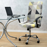 Foto vitrine capa para cadeira escritorio presidente estampada