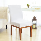 Foto vitrine capa para cadeira elastex branca