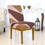 Foto vitrine capa para cadeira estampadas elastex