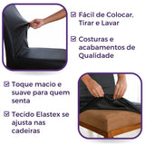 Foto vitrine capa para cadeira impermeável deluxe preta