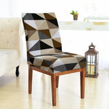 Foto vitrine capa para cadeira geo capuccino