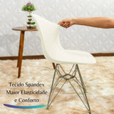 Confira as medidas da Capa para Cadeira Eiffel Creme antes de comprar