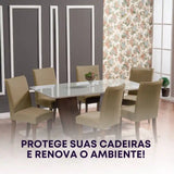 Foto vitrine capa de cadeira fendi