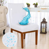 capa impermeável para cadeira de jantar malha banca