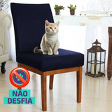 Foto vitrine capa para cadeira deluxe azul