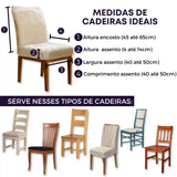 Foto vitrine capa para cadeira veludo marfim