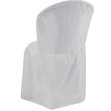 Foto de capa de cadeira para festa branca muito bonita
