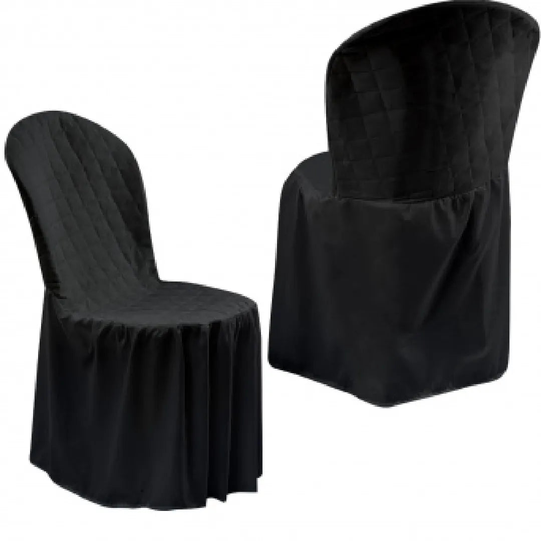 Foto de capa de cadeira para festa preta muito bonita