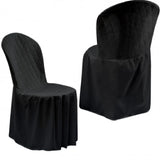 Foto de capa de cadeira para festa preta muito bonita