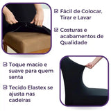 Detalhes de Capa para Cadeira de Jantar Preta da Charme do Detalhe