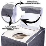 Veja os detalhes da Capa de Máquina de Lavar Cinza da Charme