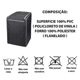 Veja os detalhes da Capa de Máquina de Lavar Grafite da Charme