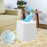 Capa para Puff Quadrado Impermeável - Branca