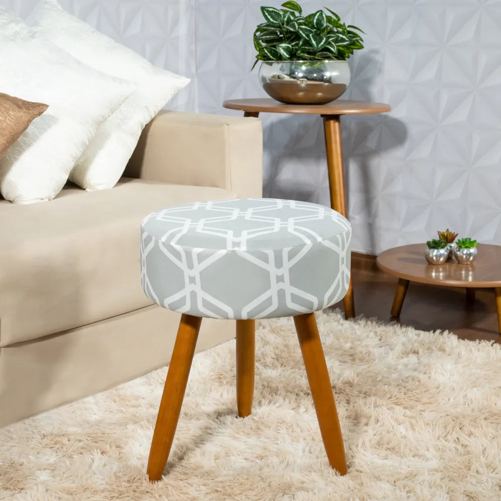 Detalhes da Capa para Puff Redondo - Geo Universal da Charme do Detalhe