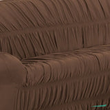 Veja detalhes lindos de capa de sofá Elástica tabaco da Charme