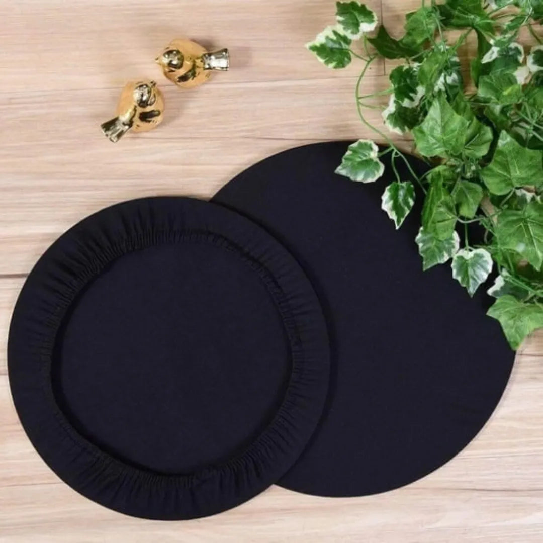 Foto da Capa para Sousplat Redondo Preto da Chame do Detalhe muito bonita