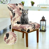 Foto vitrine capa para cadeira acolchoada boho