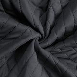 Detalhes da Capa Protetora de Cadeira Acolchoada Vime Cinza Escuro do Detalhe