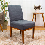 Foto da Capa Protetora de Cadeira Acolchoada Vime Cinza Escuro muito bonita