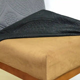 Foto vitrine capa para cadeira acolchoada cinza chunbo