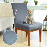 Foto vitrine capa para cadeira acolchoada cinza chunbo