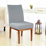 Foto vitrine capa para cadeira protex cinza claro