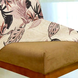 Foto vitrine capa para cadeira acolchoada boho