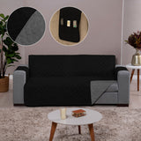 Foto de Capa Protetora para Sofá Cinza Preto muito bonita