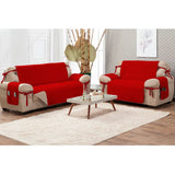 Detalhes de Capa Protetora Sofá Embeleze Vermelho-Caqui da Charme do Detalhe