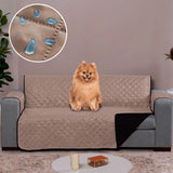 Foto de Capa Protetora para Sofá impermeável caqui e tabaco muito bonita