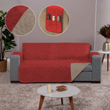 Foto de Capa Protetora para Sofá Caqui-vermelho muito bonita