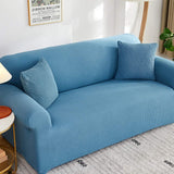 Detalhes de Capa de Sofá Special Confort Grid Turquesa da Charme do Detalhe