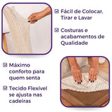 Capa para Cadeira Confort Canelada - Bege