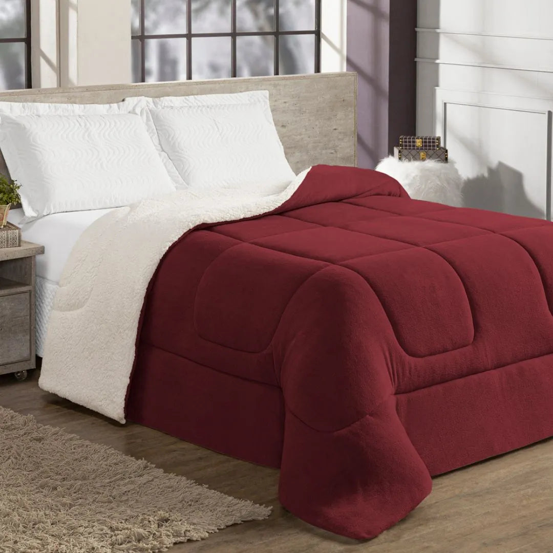 Detalhes da Coberdrom Maya Premium Vermelho da Charme do Detalhe