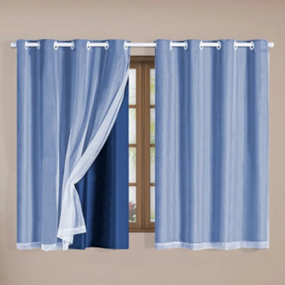 Foto de Cortina Blackout Charme - Azul vários tamanhos muito bonita