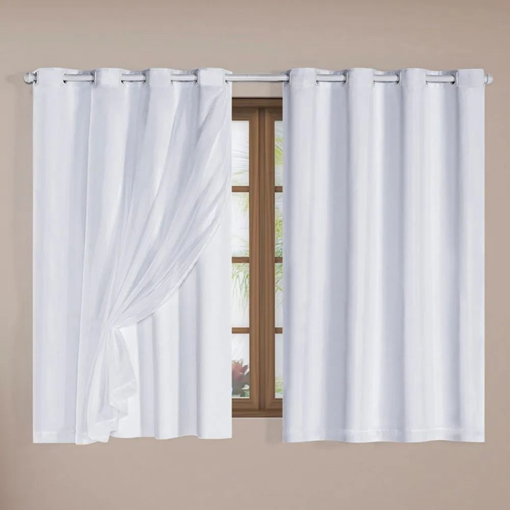 Foto de Cortina Blackout Charme -Branco vários tamanhos muito bonita